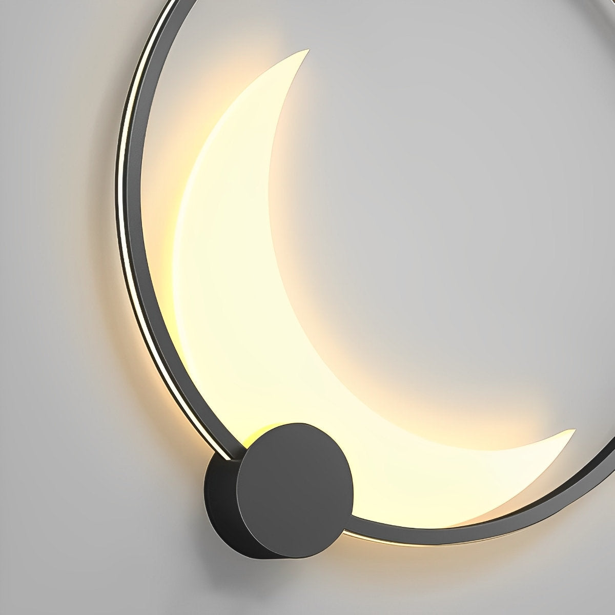 Solar Waterproof Moon LED Round Outdoor Wall Sconces - Flyachilles
