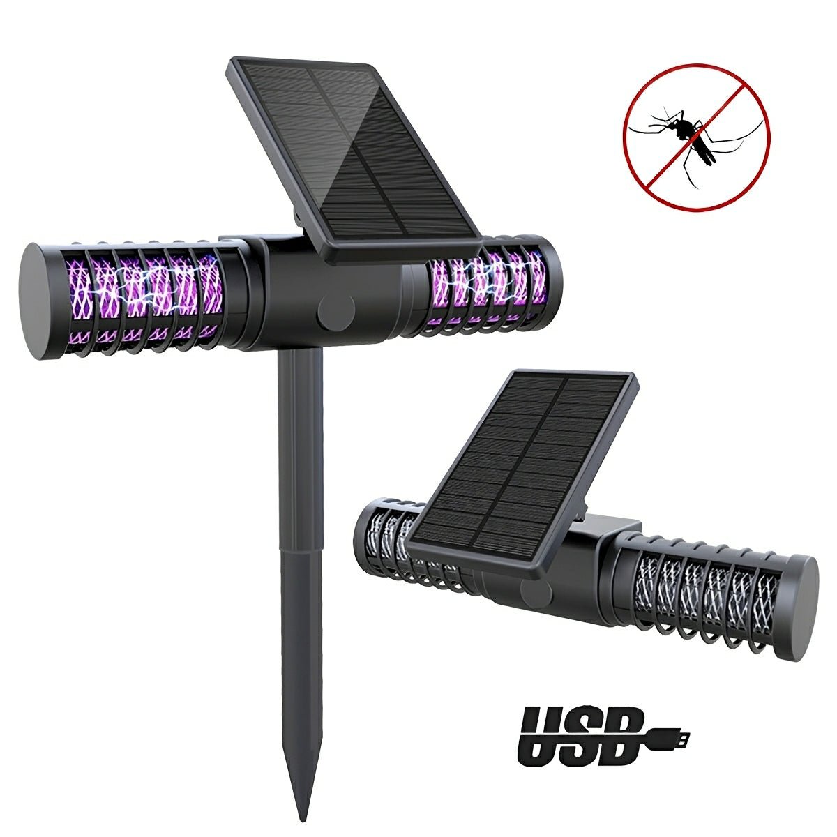Solar Waterproof Outdoor Bug Zapper - Flyachilles