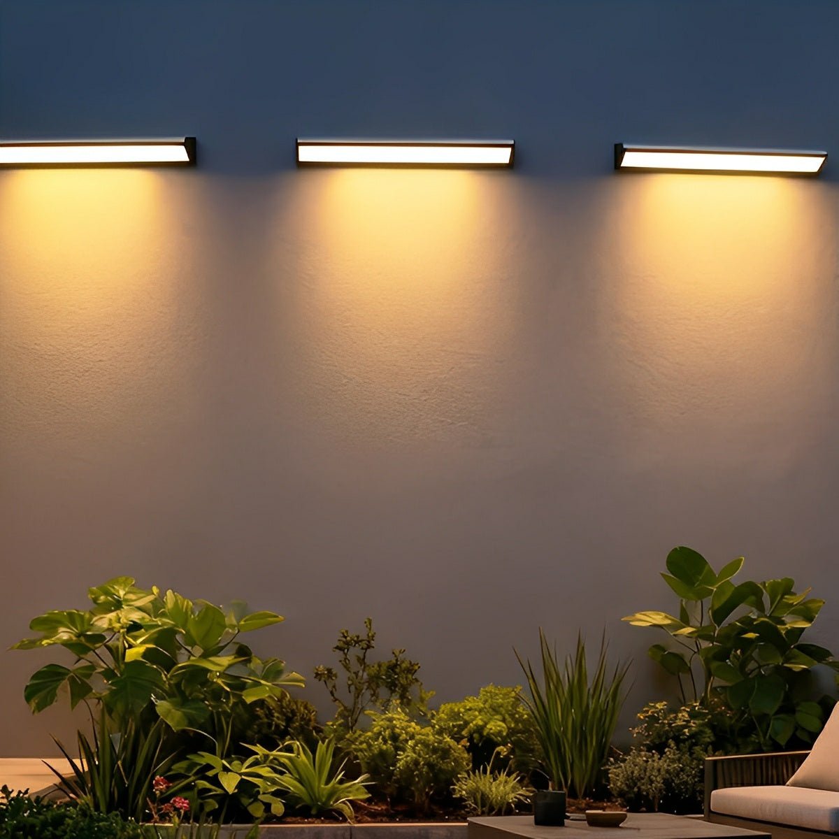 Solar Waterproof Outdoor LED Strip Lights Porch Light Exterior Wall Lights - Flyachilles
