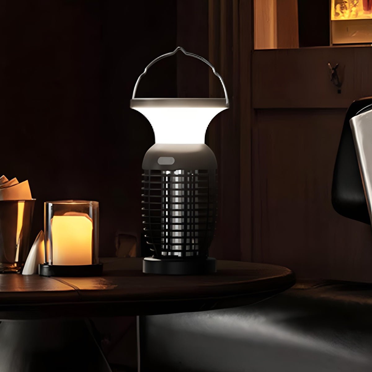 Solar Waterproof Outdoor Mosquito Bug Zapper Killer LED Hanging Lantern Lights - Flyachilles