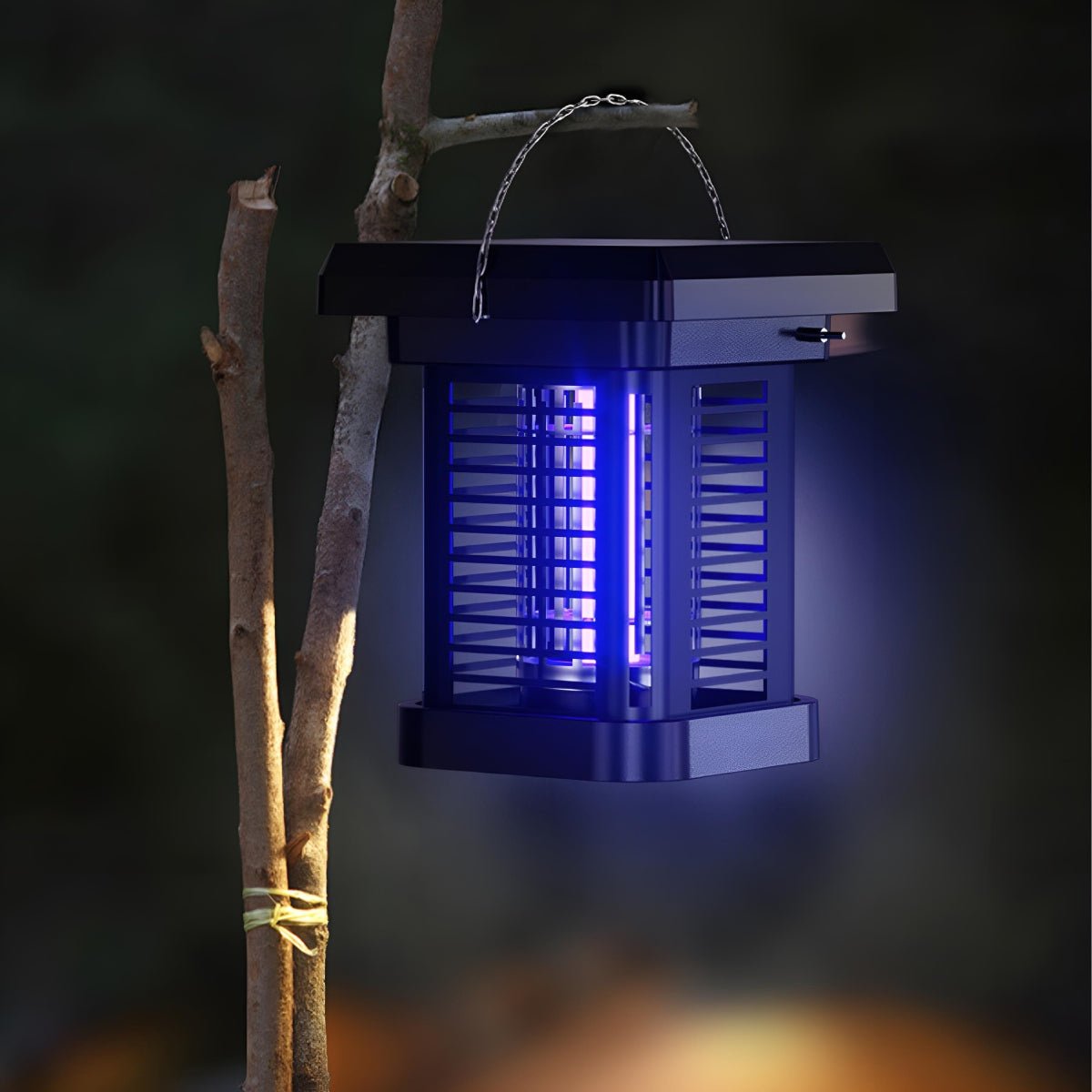 Solar Waterproof Outdoor Mosquito Bug Zapper Killer LED Hanging Lantern Lights - Flyachilles
