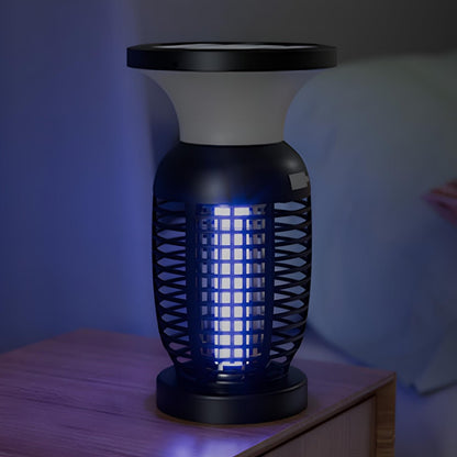 Solar Waterproof Outdoor Mosquito Bug Zapper Killer LED Hanging Lantern Lights - Flyachilles
