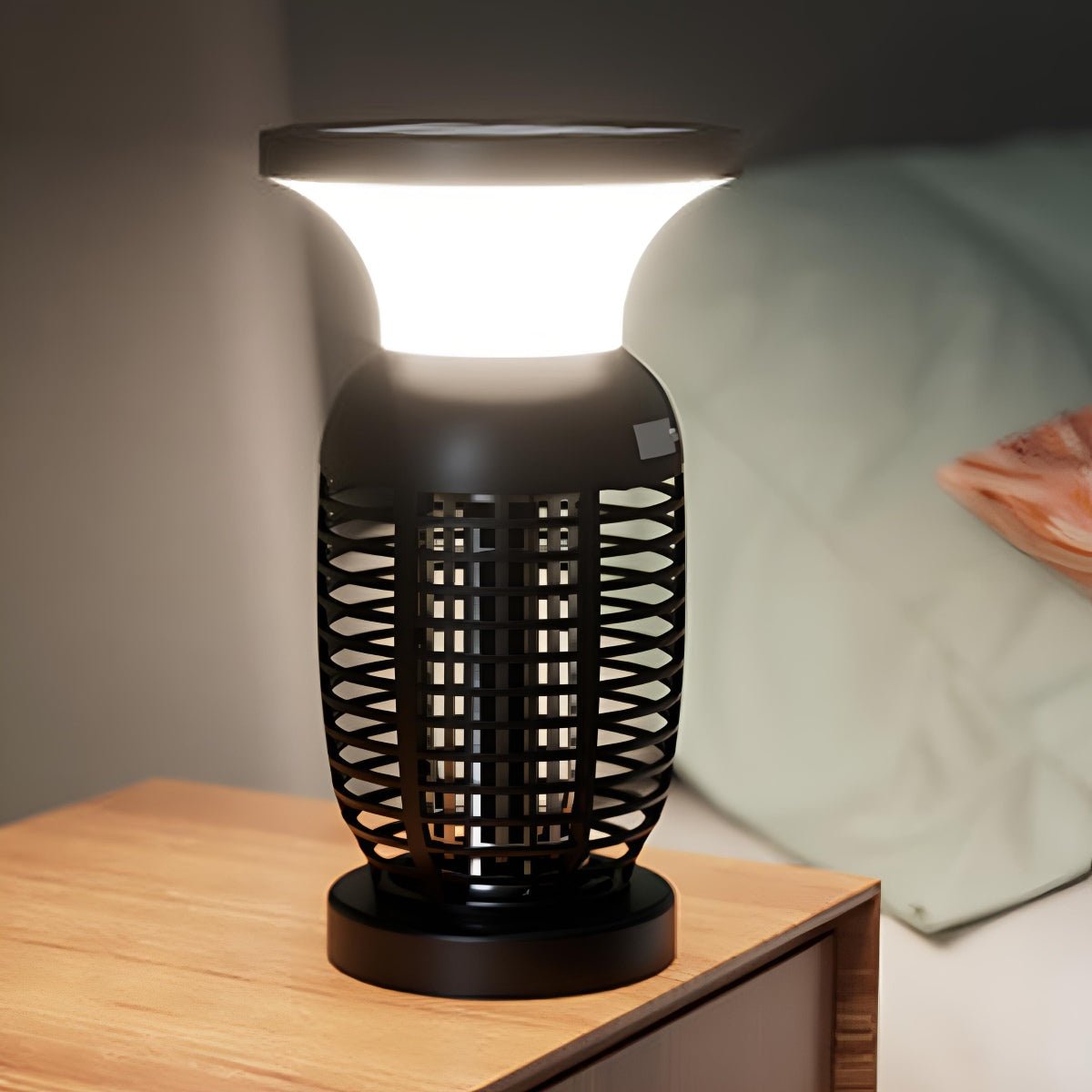 Solar Waterproof Outdoor Mosquito Bug Zapper Killer LED Hanging Lantern Lights - Flyachilles