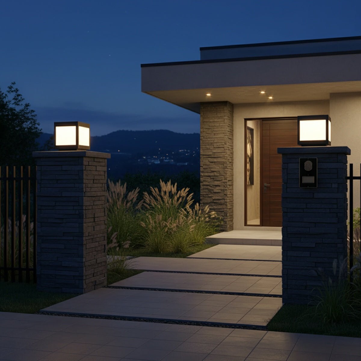 Solar Waterproof Post Cap Aluminum Column Pedestal Light - Flyachilles