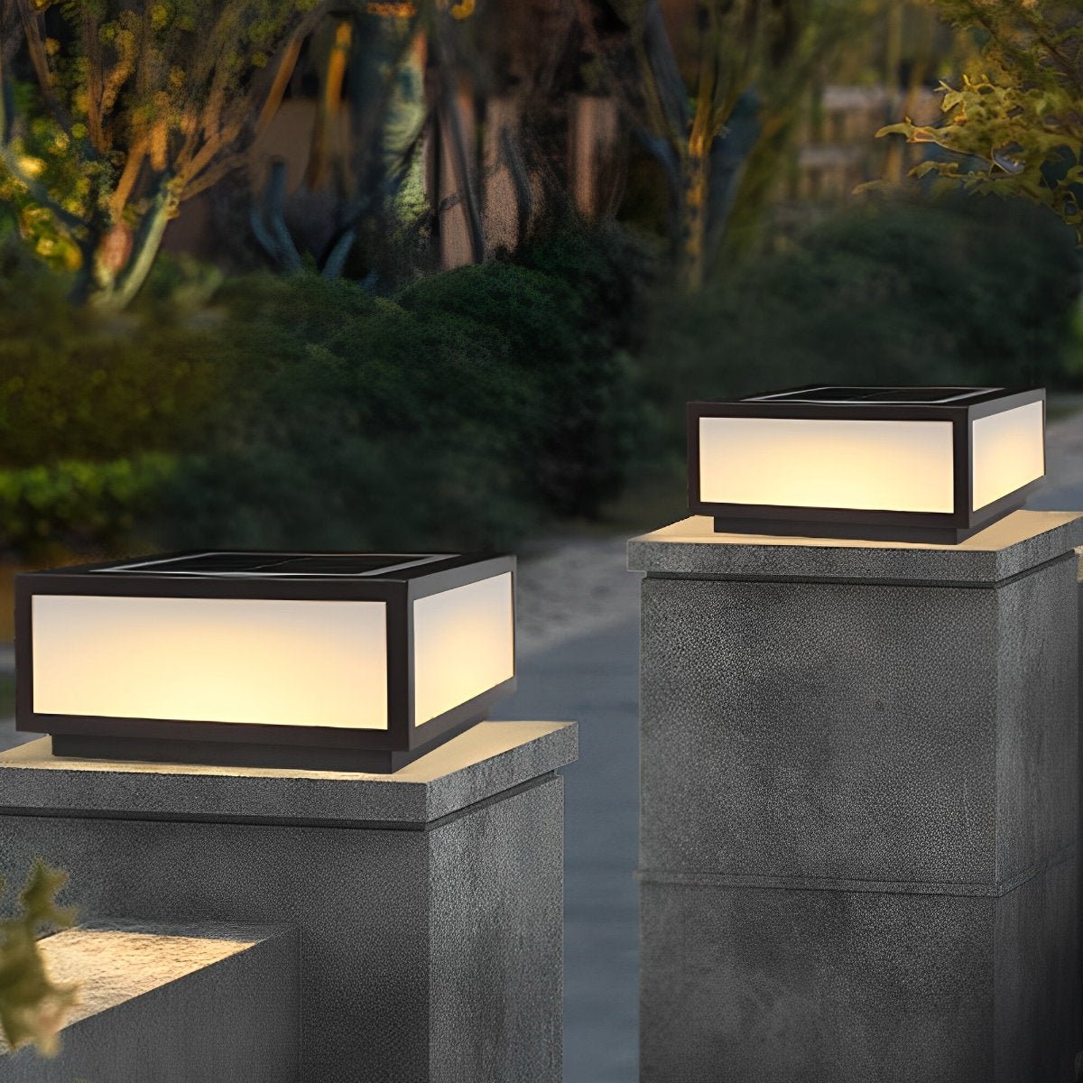 Solar Waterproof Post Cap Aluminum Column Pedestal Light - Flyachilles