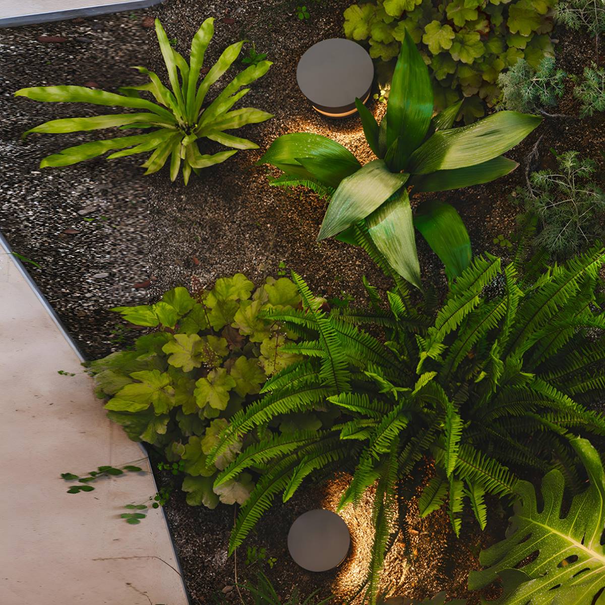 Solar Waterproof Round LED Outdoor Landscape Lighting - Flyachilles