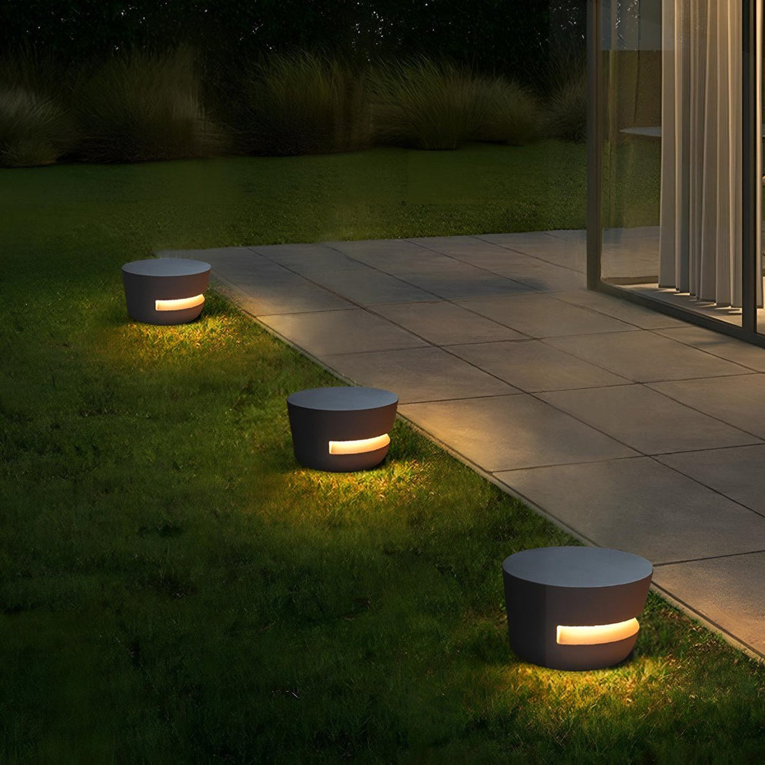 Solar Waterproof Round LED Outdoor Landscape Lighting - Flyachilles
