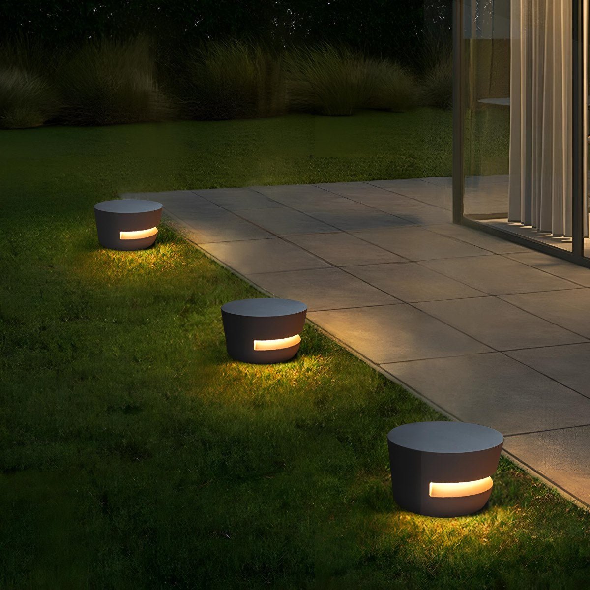 Solar Waterproof Round LED Outdoor Landscape Lighting - Flyachilles