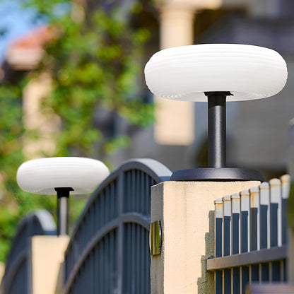 Solar Waterproof Round Removable LED Outdoor Post Lights - Free Installation - Flyachilles