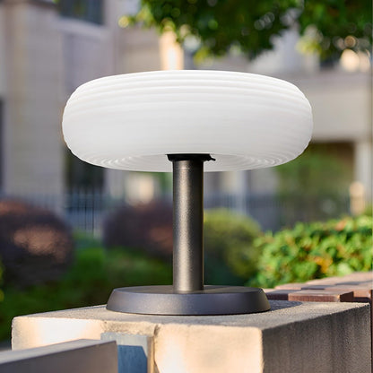 Solar Waterproof Round Removable LED Outdoor Post Lights - Free Installation - Flyachilles