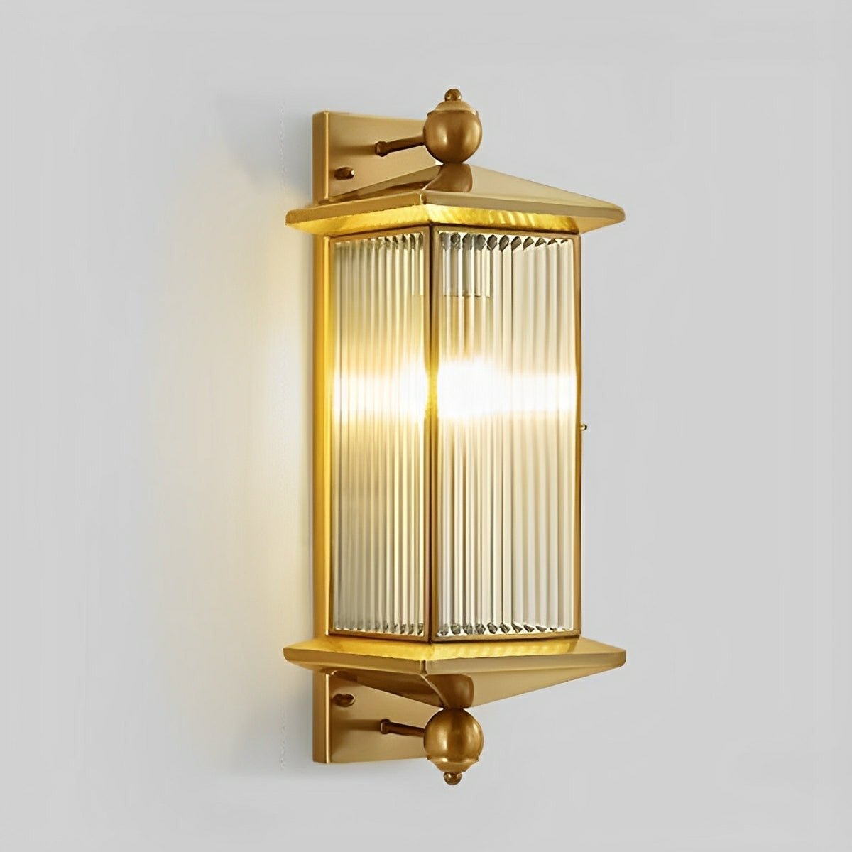 Solar Waterproof Rustic Copper Outdoor LED Porch Wall Lights - Flyachilles