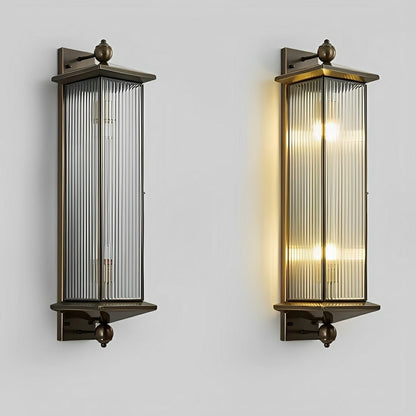 Solar Waterproof Rustic Copper Outdoor LED Porch Wall Lights - Flyachilles