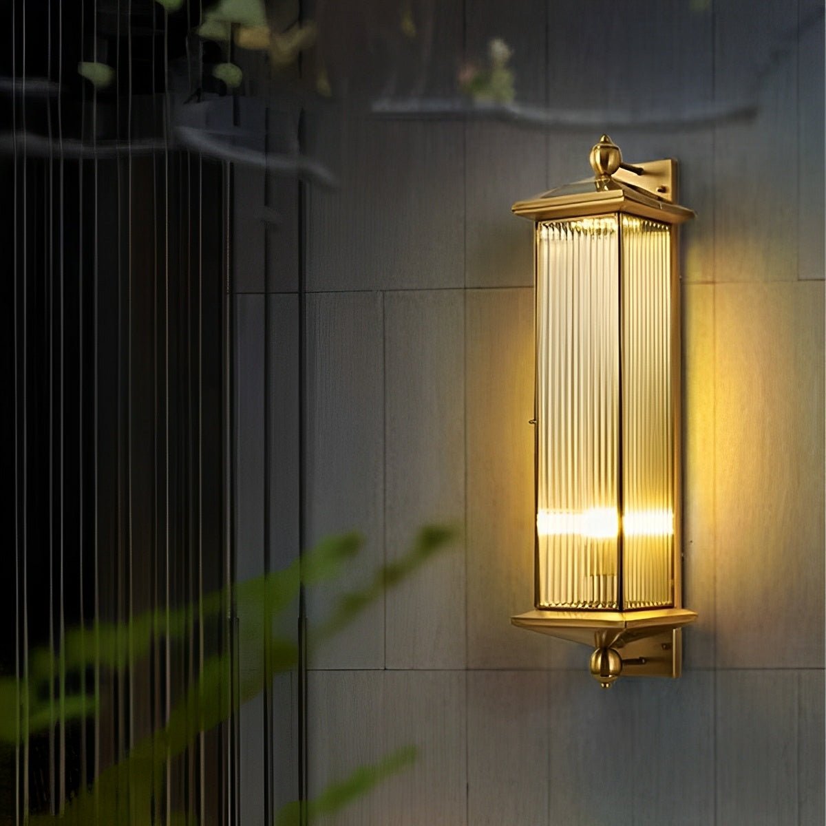 Solar Waterproof Rustic Copper Outdoor LED Porch Wall Lights - Flyachilles