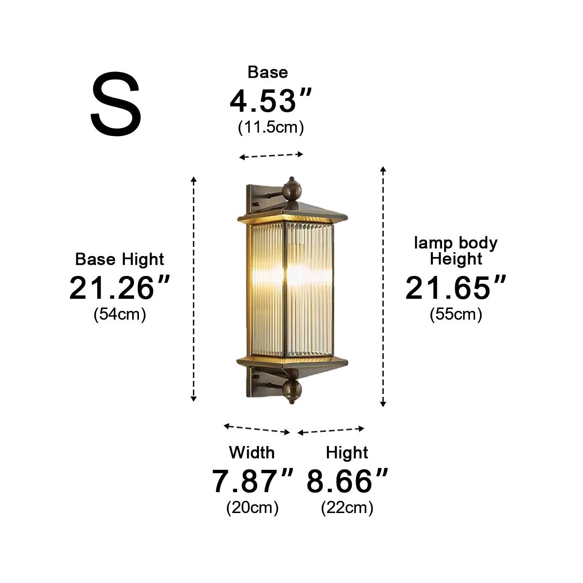 Solar Waterproof Rustic Copper Outdoor LED Porch Wall Lights - Flyachilles