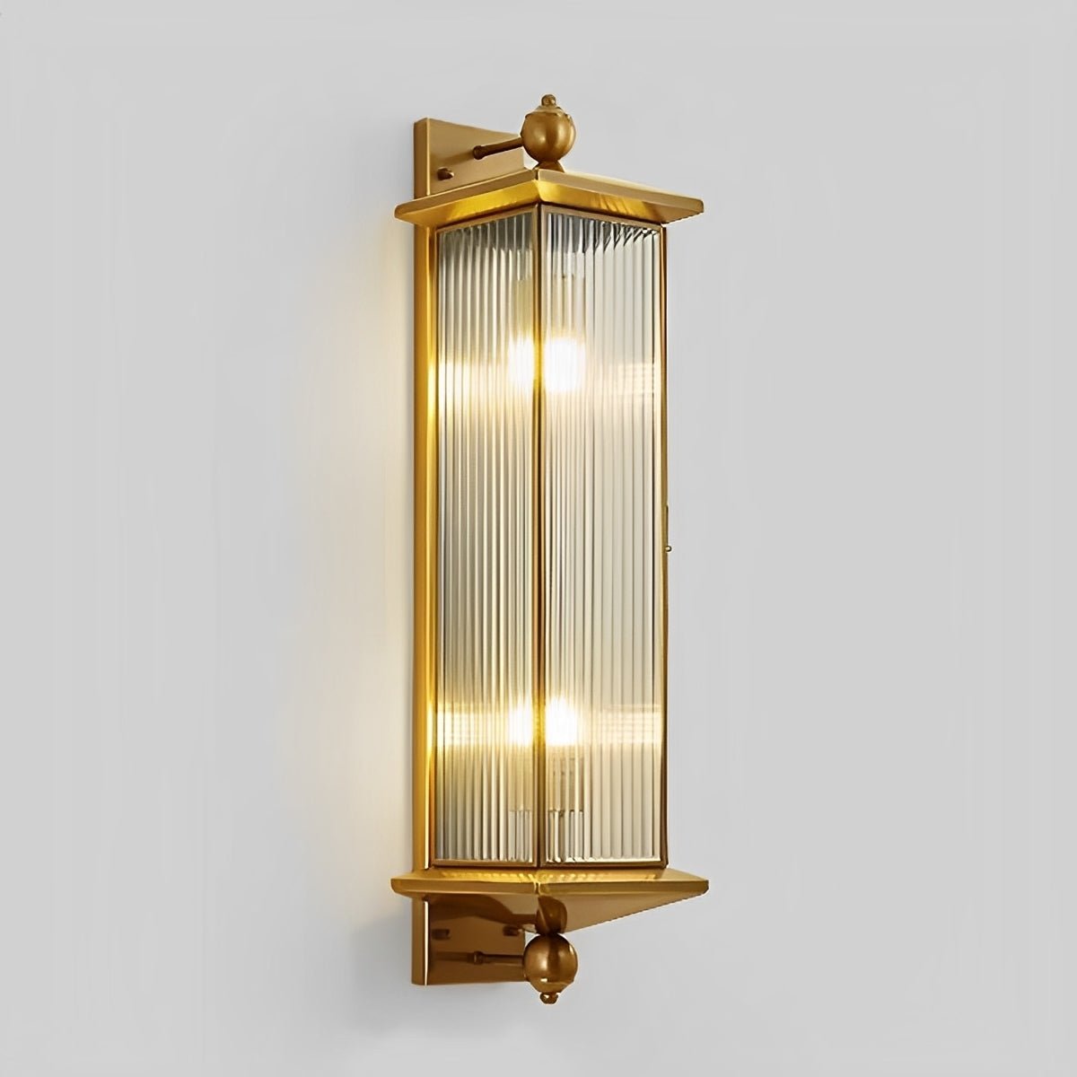 Solar Waterproof Rustic Copper Outdoor LED Porch Wall Lights - Flyachilles