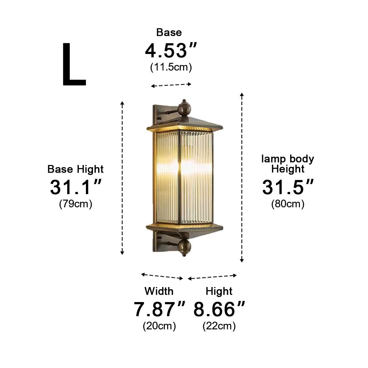 Solar Waterproof Rustic Copper Outdoor LED Porch Wall Lights - Flyachilles