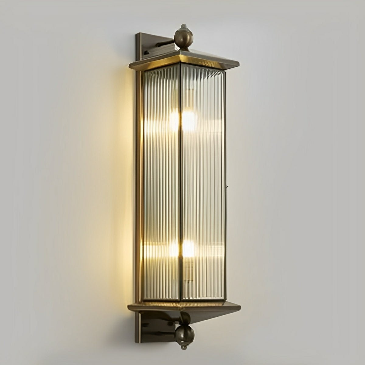 Solar Waterproof Rustic Copper Outdoor LED Porch Wall Lights - Flyachilles