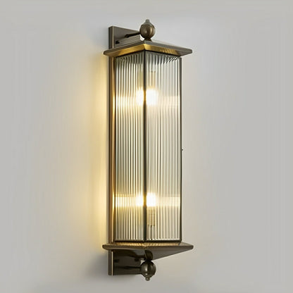 Solar Waterproof Rustic Copper Outdoor LED Porch Wall Lights - Flyachilles