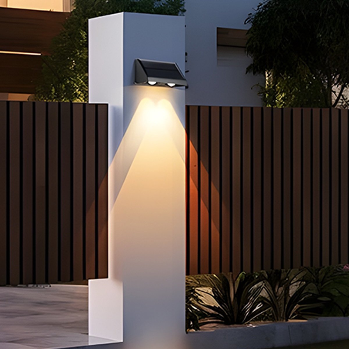 Solar Waterproof Up and Down LED Outdoor Wall Sconces - Flyachilles