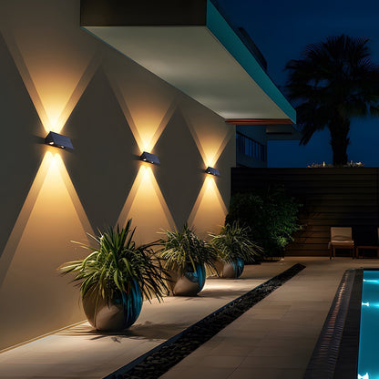 Solar Waterproof Up and Down LED Outdoor Wall Sconces - Flyachilles