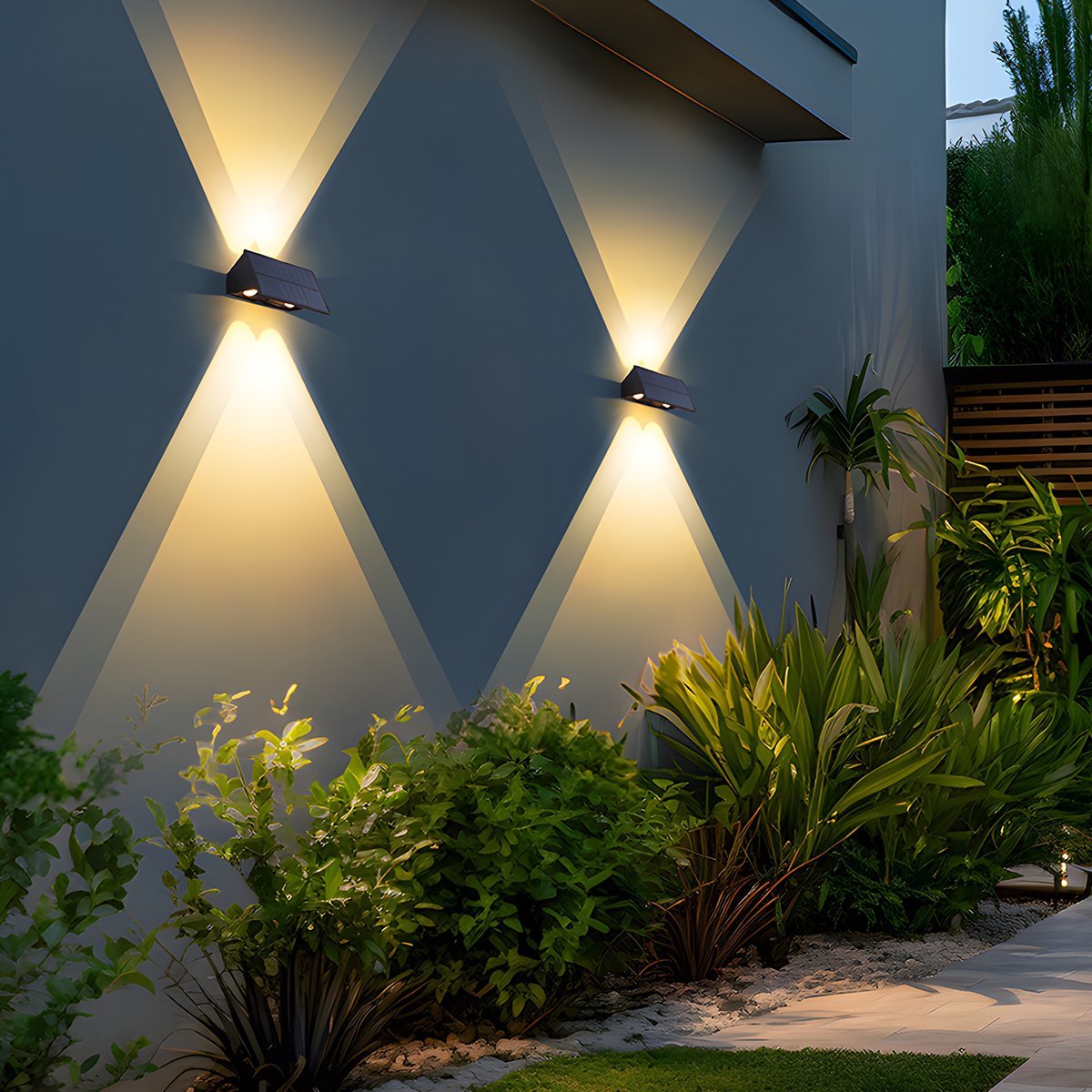 Solar Waterproof Up and Down LED Outdoor Wall Sconces - Flyachilles