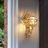Solar Waterproof Vintage Peacock Outdoor LED Porch Wall Lights - Flyachilles