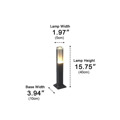 Square Column Modern LED Outdoor Pathway Lights - Flyachilles