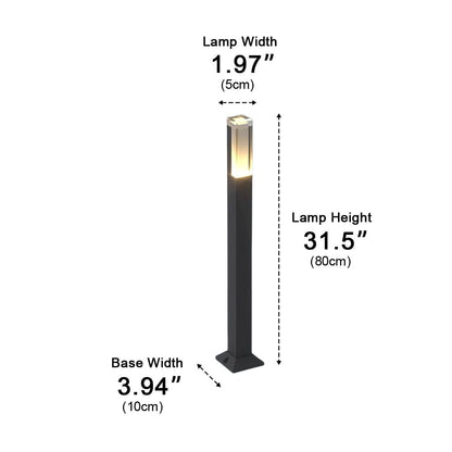 Square Column Modern LED Outdoor Pathway Lights - Flyachilles