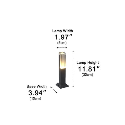 Square Column Modern LED Outdoor Pathway Lights - Flyachilles