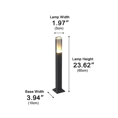 Square Column Modern LED Outdoor Pathway Lights - Flyachilles