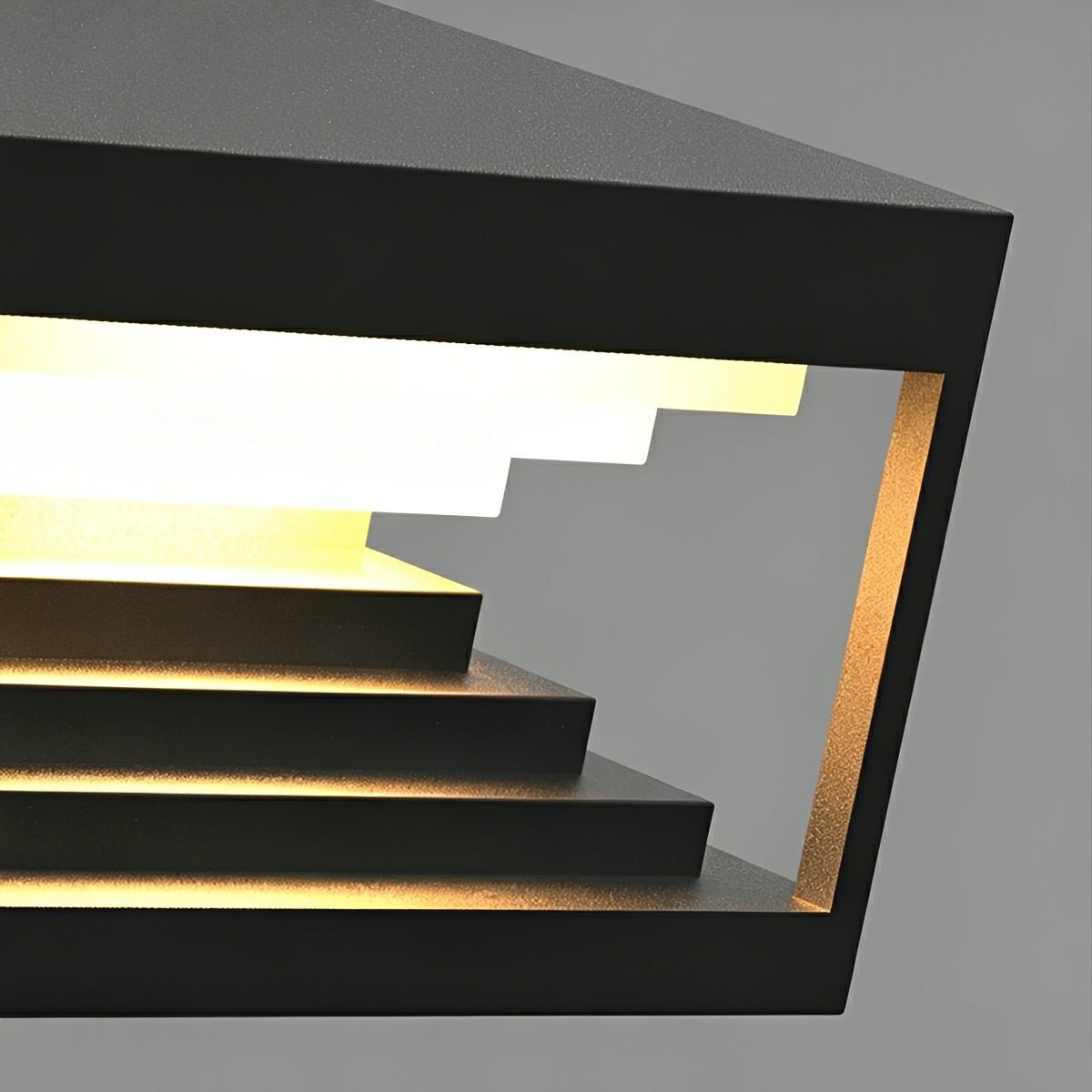 Square Geometric LED Modern Outdoor Post Light - Flyachilles