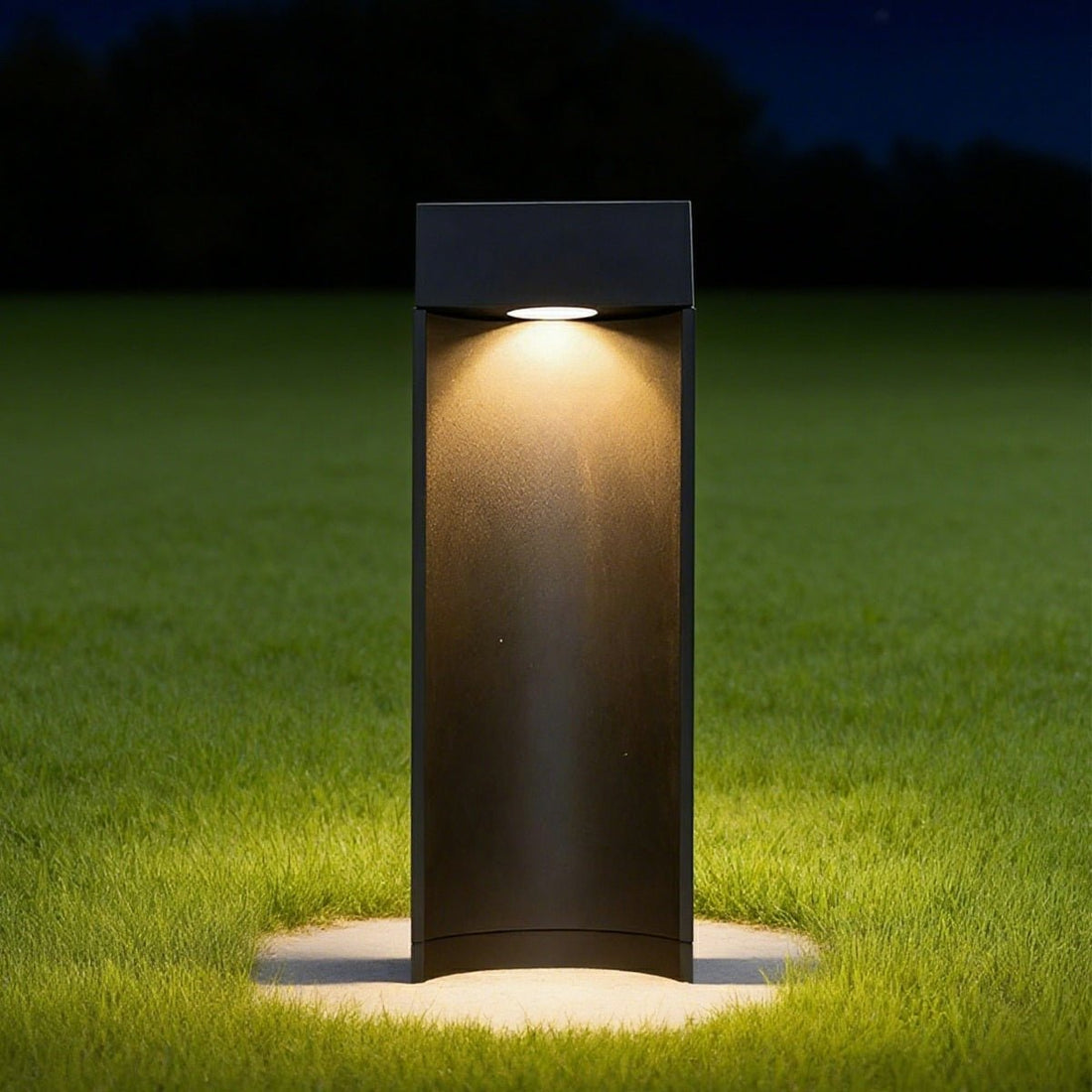 Square LED Waterproof Black Modern Outdoor Lawn Light Path Lights - Flyachilles