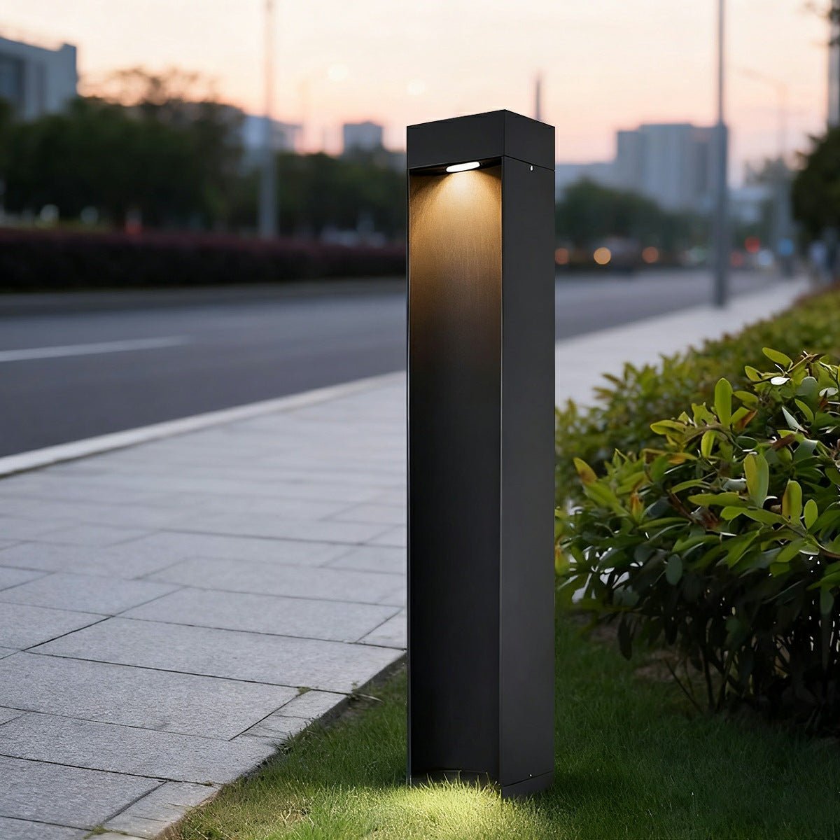 Square LED Waterproof Black Modern Outdoor Lawn Light Path Lights - Flyachilles