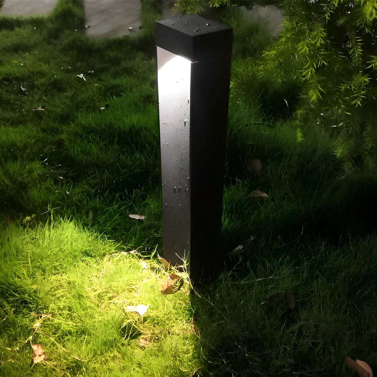 Square LED Waterproof Black Modern Outdoor Lawn Light Path Lights - Flyachilles