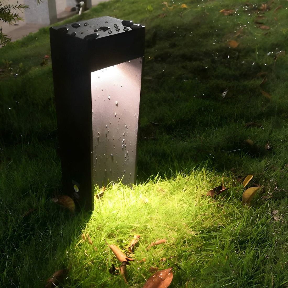 Square LED Waterproof Black Modern Outdoor Lawn Light Path Lights - Flyachilles