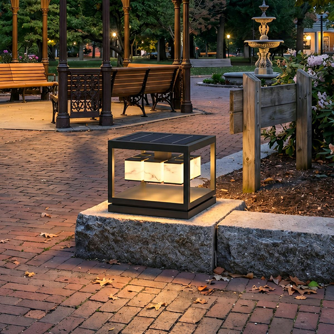 Square LED Waterproof Modern Outdoor Deck Lights Pillar Light Post Caps Lights - Flyachilles