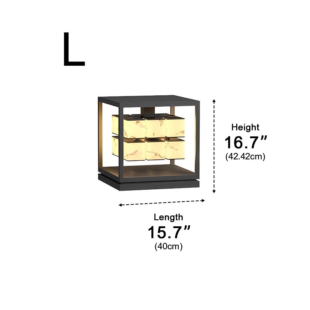 Square LED Waterproof Modern Outdoor Solar Deck Lights Pillar Light Post Caps Lights - Flyachilles