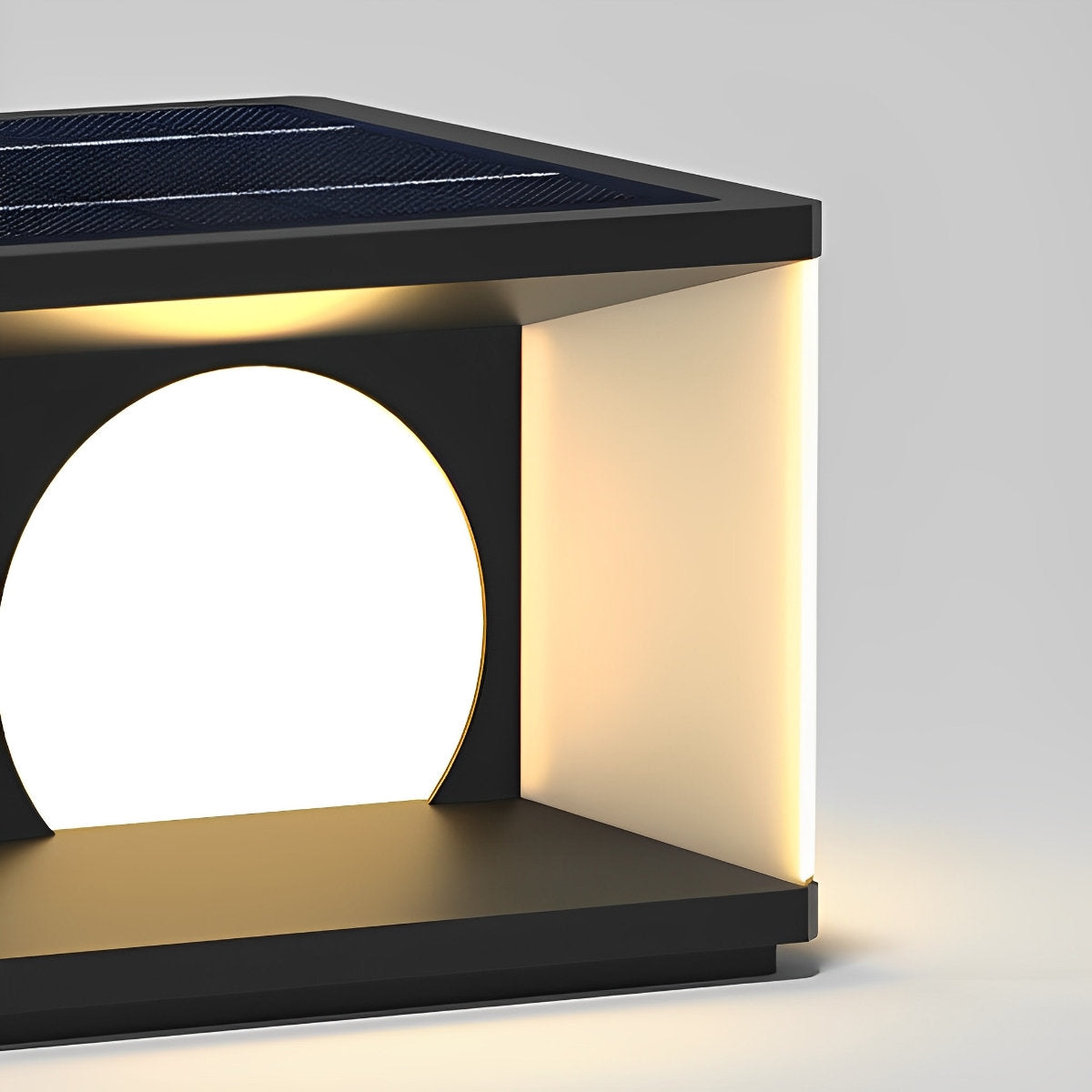 Square LED Waterproof Modern Solar Post Caps Lights Deck Post Lights - Flyachilles