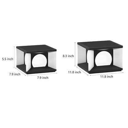 Square LED Waterproof Modern Solar Post Caps Lights Deck Post Lights - Flyachilles