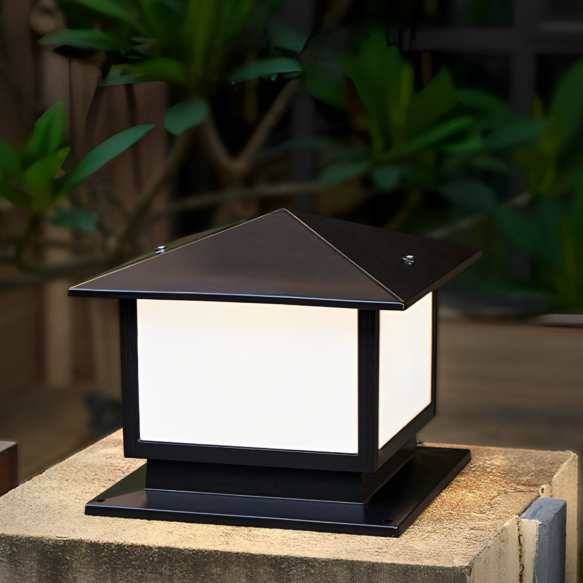 Square LED Waterproof Solar Fence Post Cap Lights Column Lamp - Flyachilles