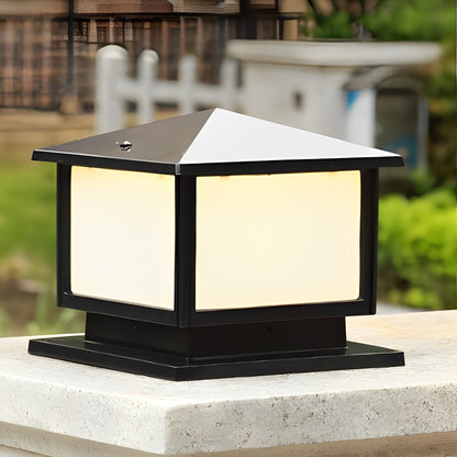 Square LED Waterproof Solar Fence Post Cap Lights Column Lamp - Flyachilles