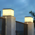 Square Marbled LED Waterproof Modern Solar Powered Fence Post Lights Fence Gate Wall Pillar Lamps - Flyachilles