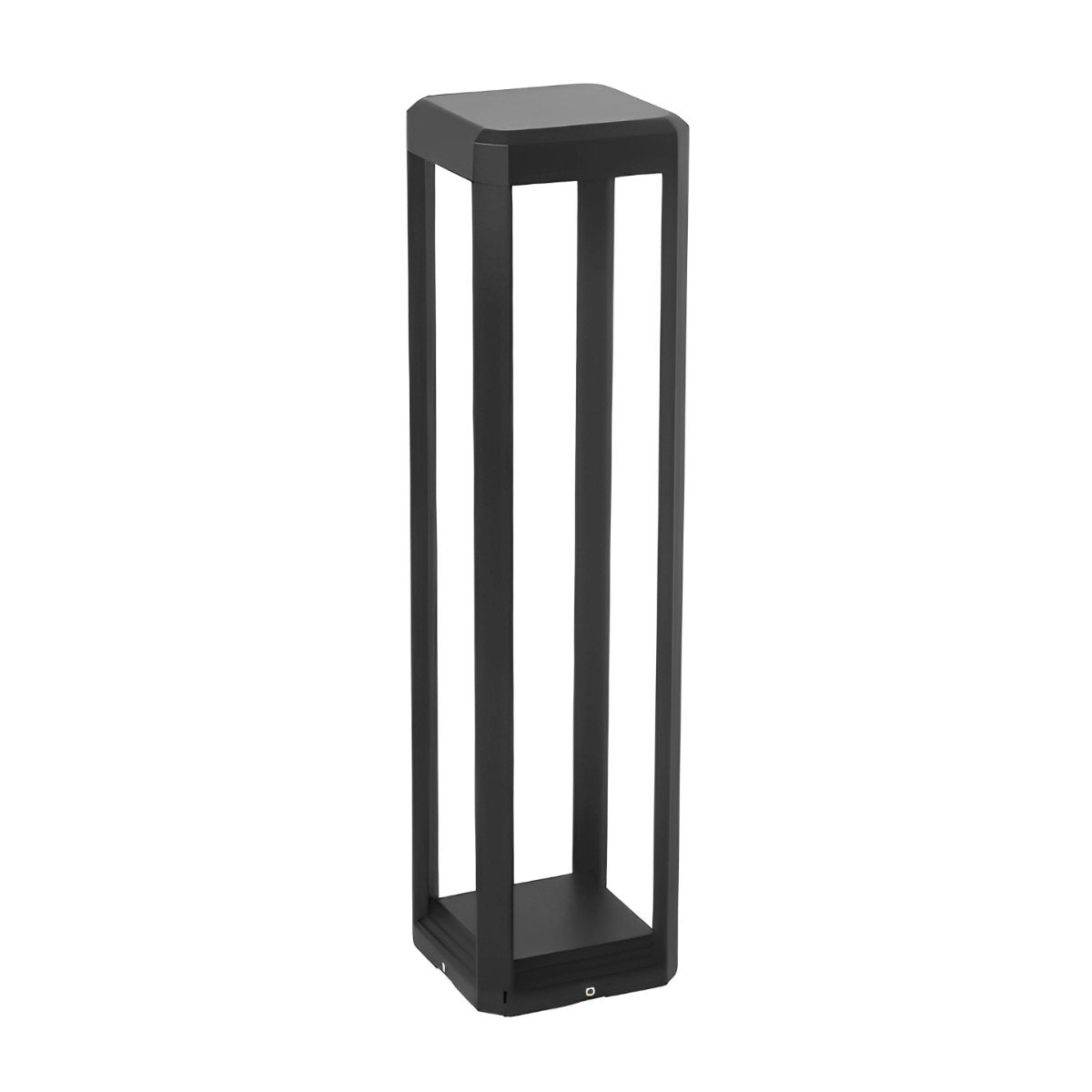 Square Minimalist Waterproof Stainless Steel Black Solar Pathway Lights - Flyachilles