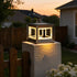 Square Modern Stainless Steel Waterproof LED Outdoor Post Lights - Flyachilles