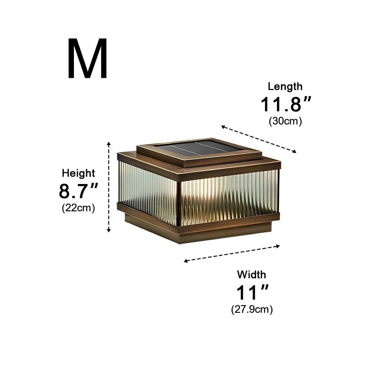 Square Waterproof Intelligent Timing Modern Solar Fence Post Lights Pillar Lamp - Flyachilles