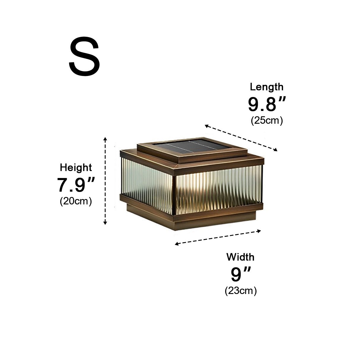 Square Waterproof Intelligent Timing Modern Solar Fence Post Lights Pillar Lamp - Flyachilles