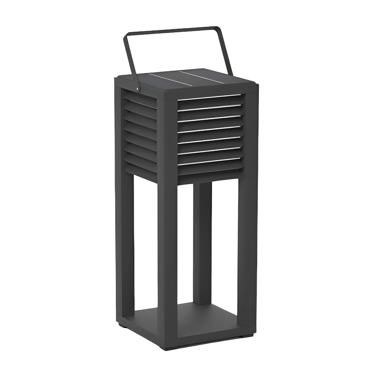 Square Waterproof LED Black Modern Portable Lawn Lamp Solar Outdoor Light - Flyachilles