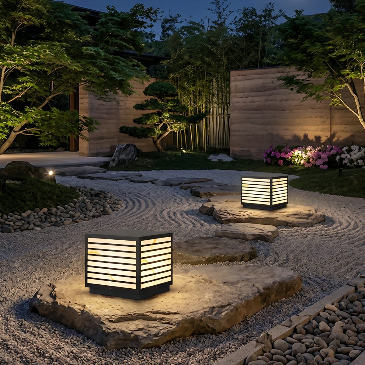 Square Waterproof LED Modern Outdoor Deck Post Lights - Flyachilles