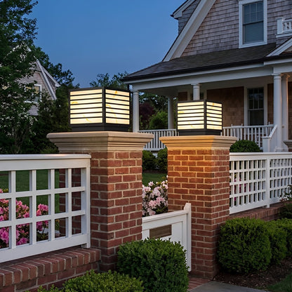 Square Waterproof LED Modern Outdoor Deck Post Lights - Flyachilles