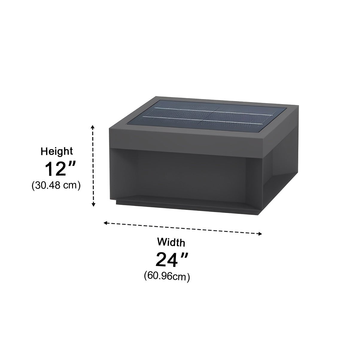 Square Waterproof LED Stainless Steel Solar Post Lights Outdoor Fence Post Cap Lights - Flyachilles